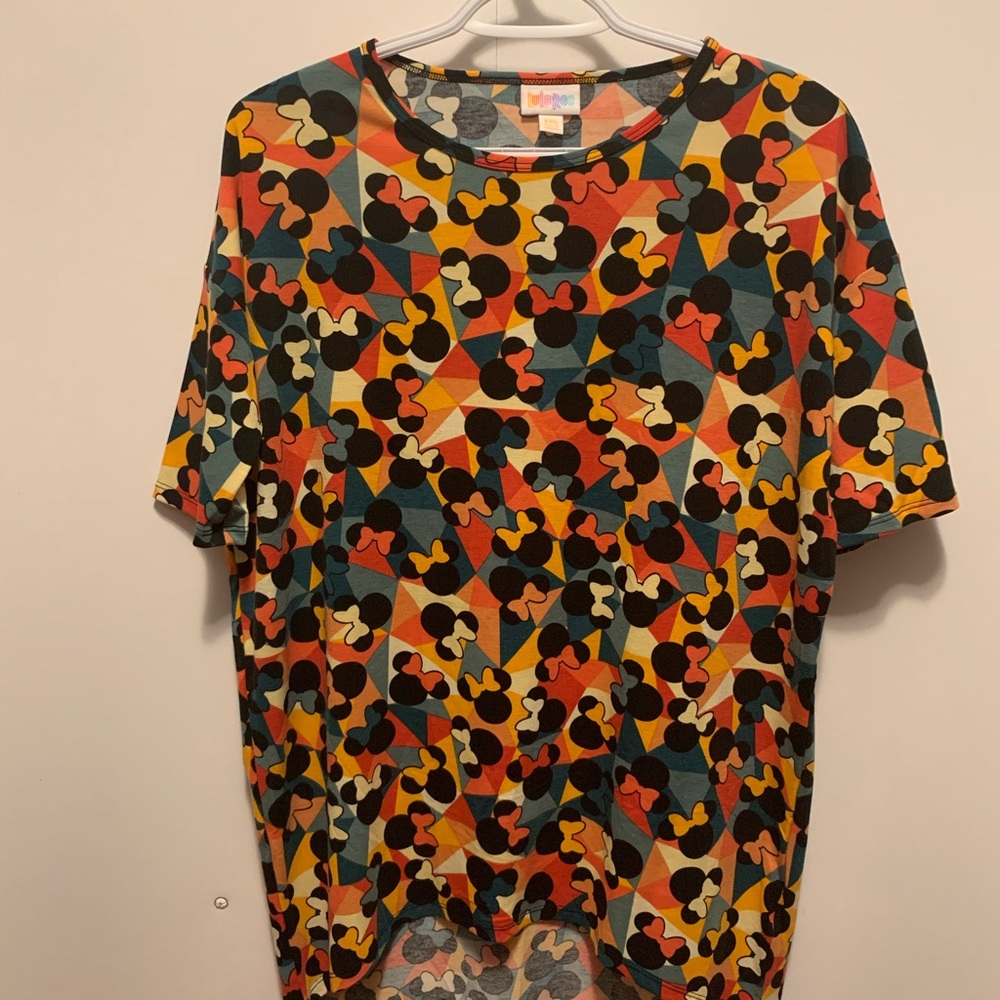 LulaRoe Irma Minnie Mouse shirt